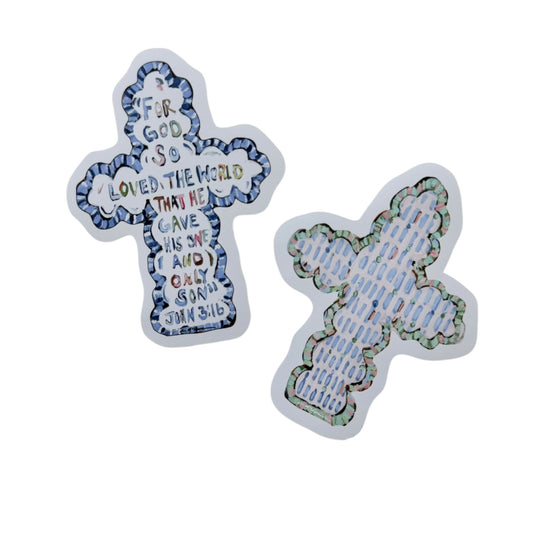 "Faithful Cross" stickers