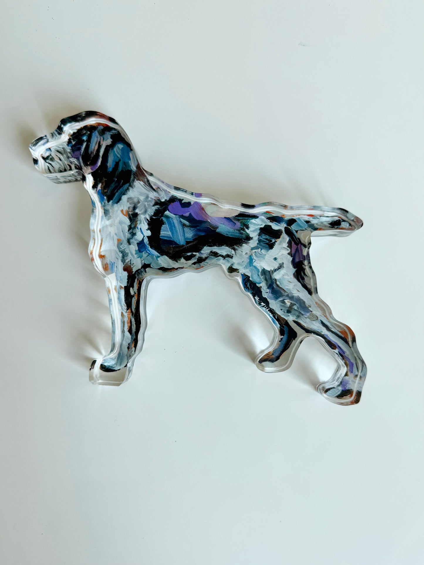 "German Wirehaired Griffon" acrylic
