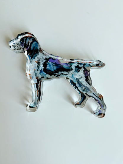 "German Wirehaired Griffon" acrylic