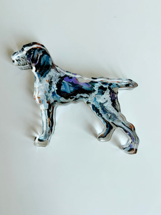 "German Wirehaired Griffon" acrylic