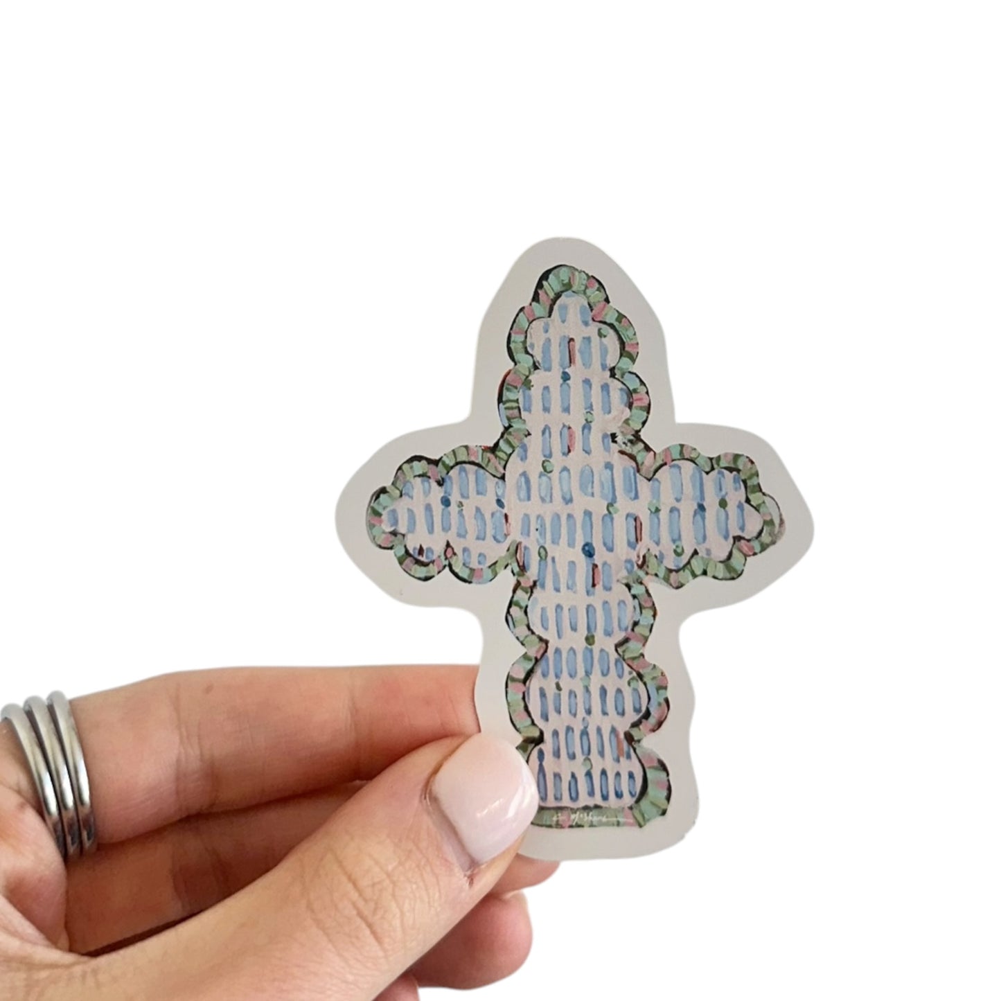 "Faithful Cross" stickers