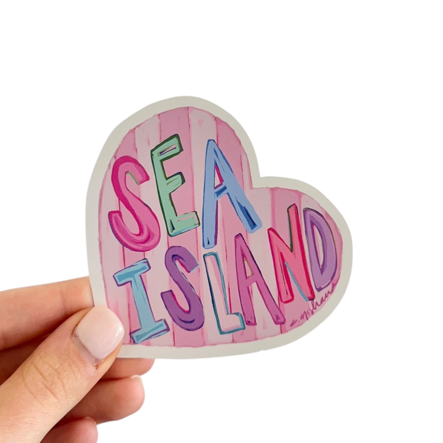 "Sea Island Love" sticker