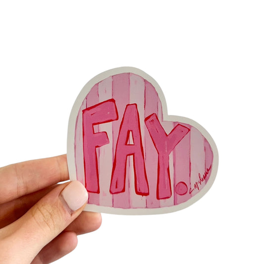 "FAY Love" sticker