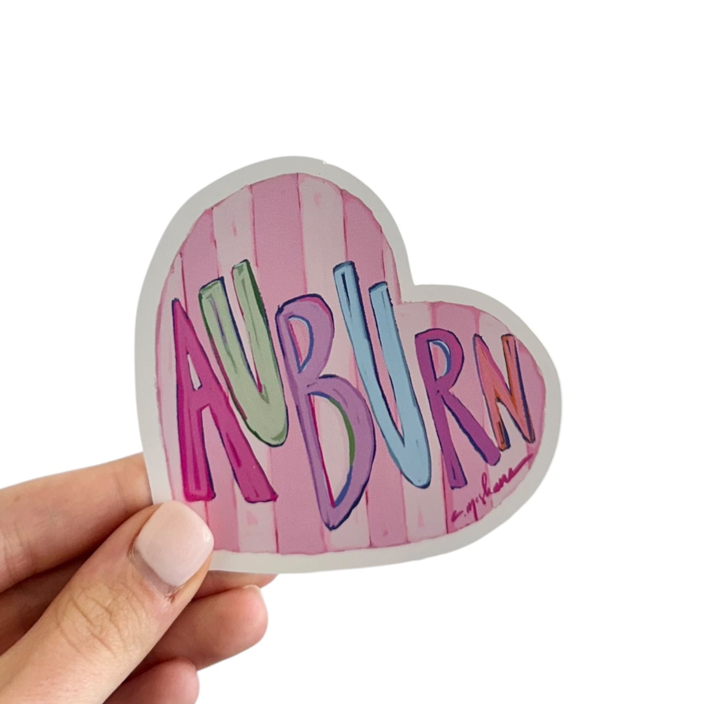 "Auburn Love" sticker