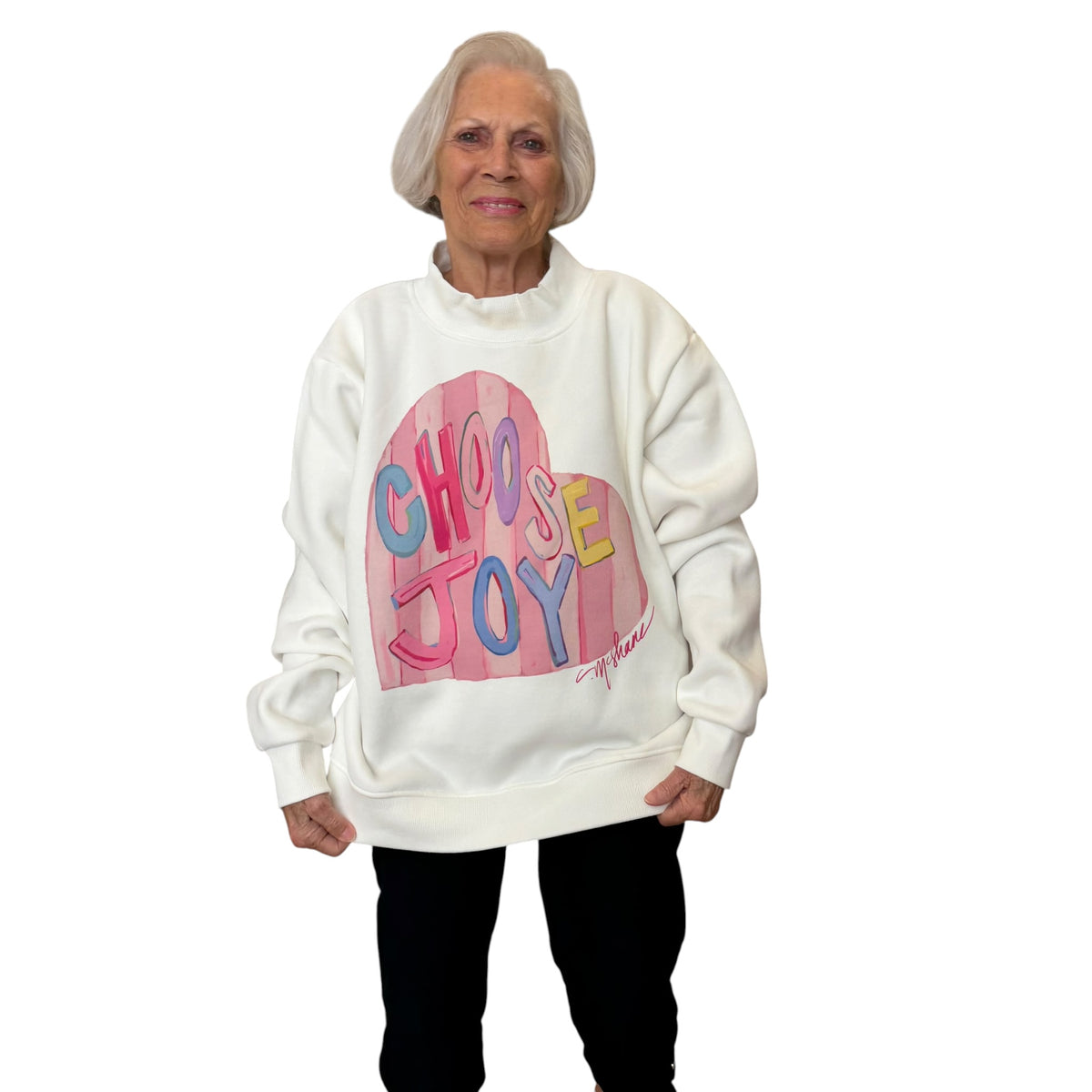 "Choose Joy" Mock Neck (One Size)