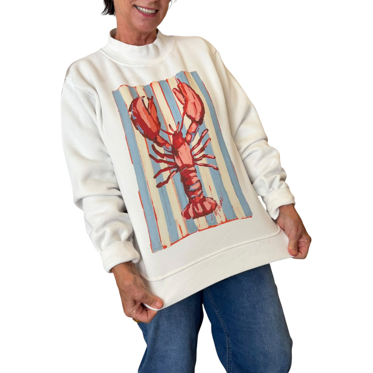 "Lobster Rollin" Mock Neck (One Size)