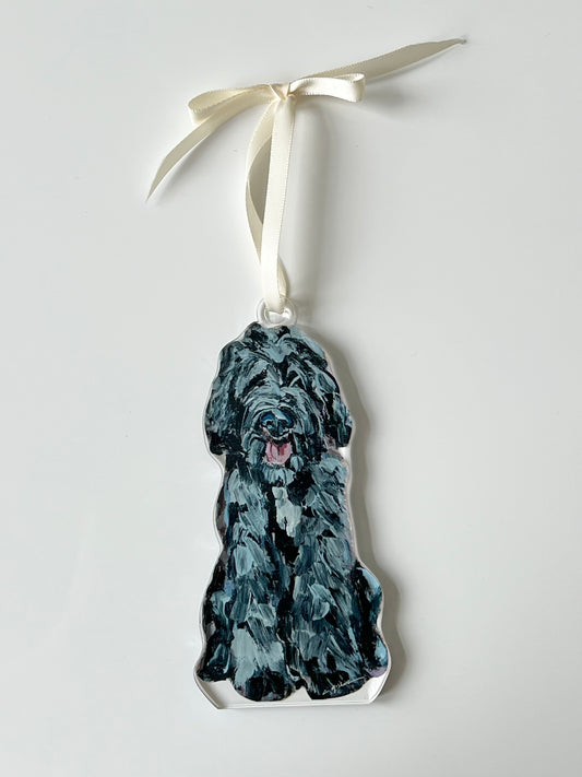 Goldendoodle Black Shaggy (Ornament)