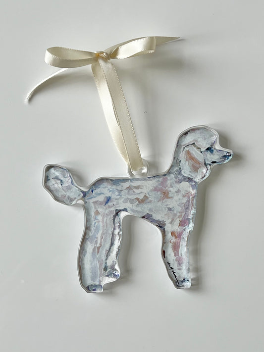 Poodle White (Ornament)