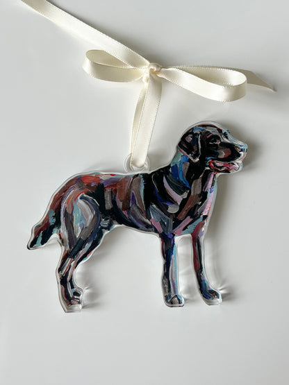 Chocolate Lab (Ornament)