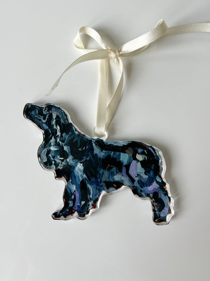 English Cocker Spaniel Black (Ornament)