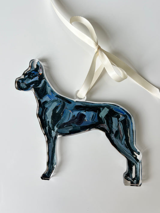 Great Dane Black (Ornament)