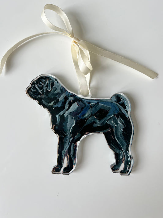 Pug Black (Ornament)