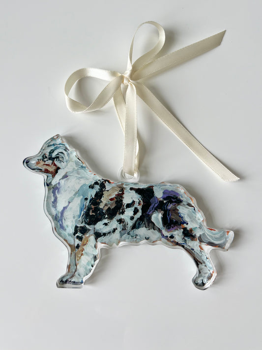 Australian shepherd ornaments best sale