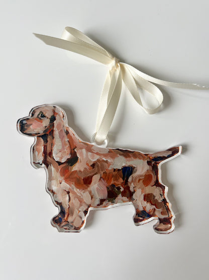 English Cocker Spaniel Golden/red (Ornament)