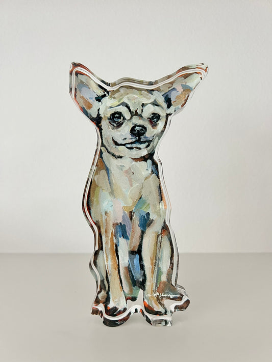 "Chihuahua Light sitting" acrylic