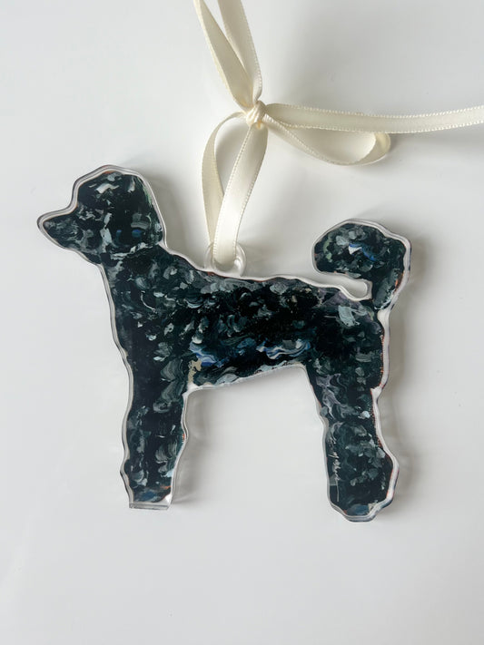 Poodle Black (Ornament)