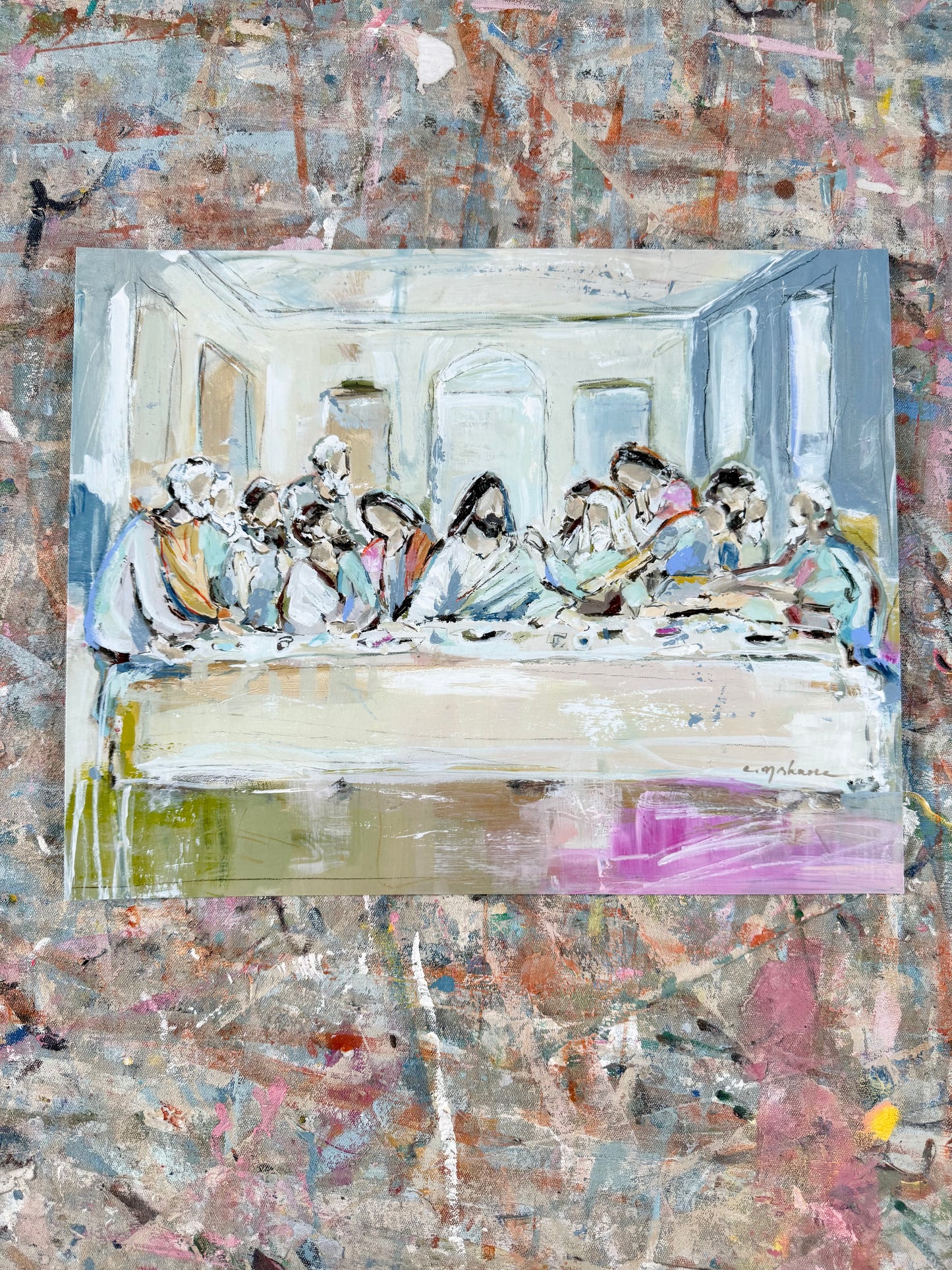 "The Legacy Meal II" hand signed paper print