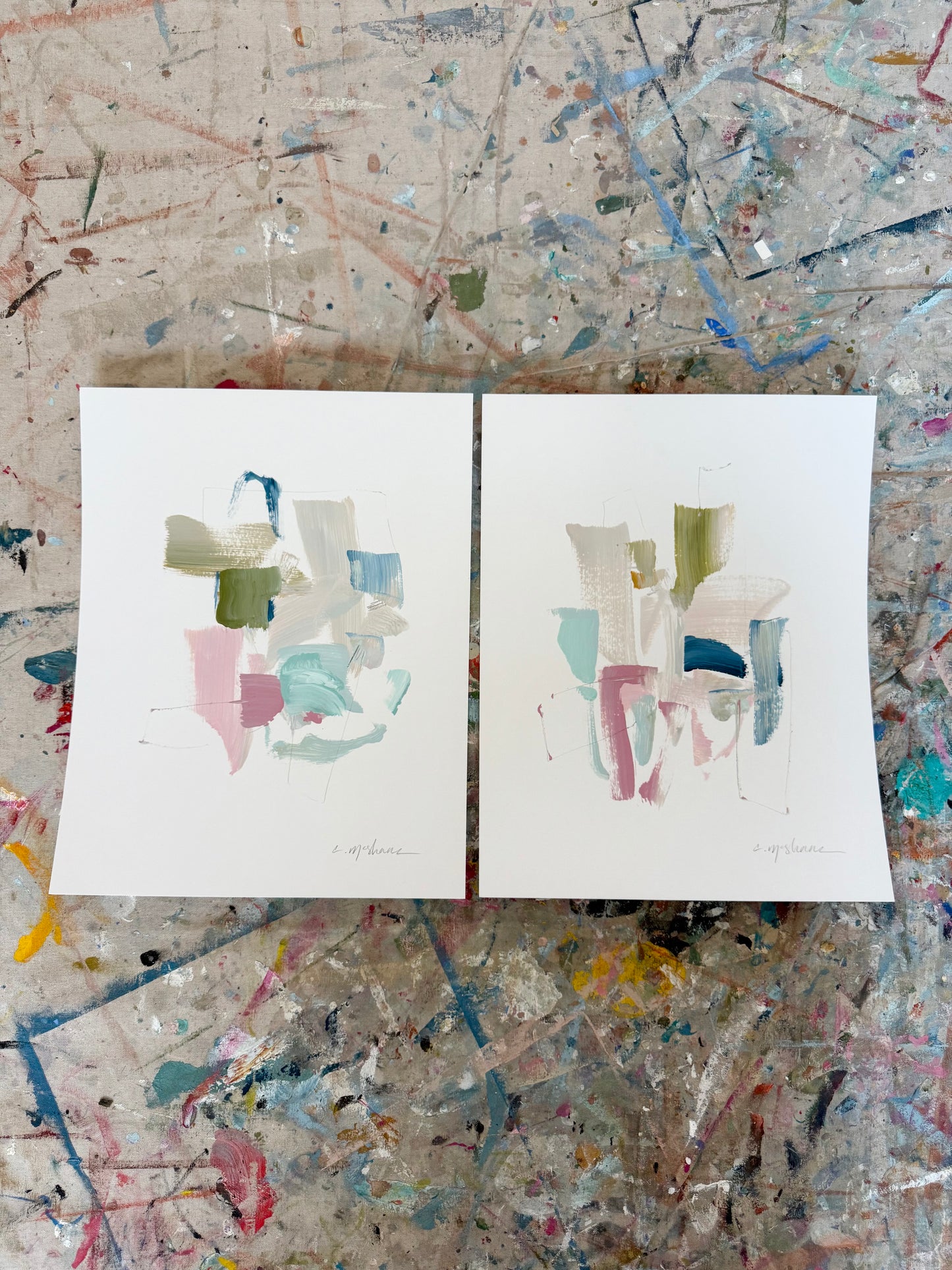 Original Abstract (Set of 2)