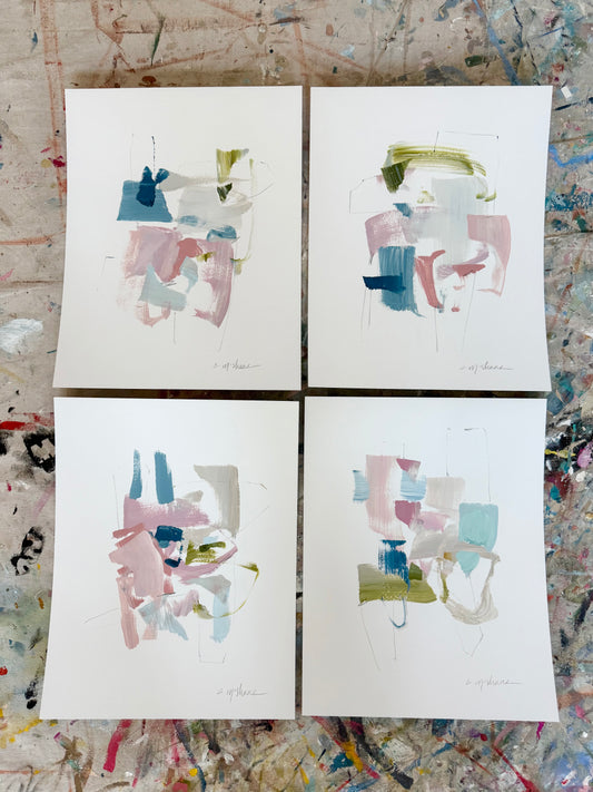 Original Abstract (Set of 4)