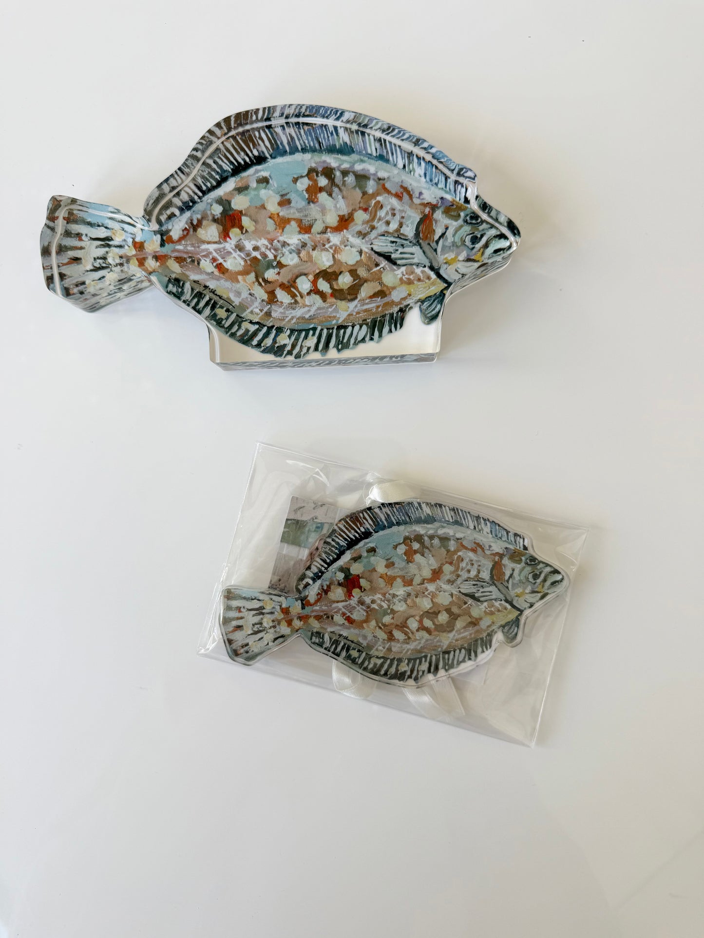 Flounder Acrylic + ornament