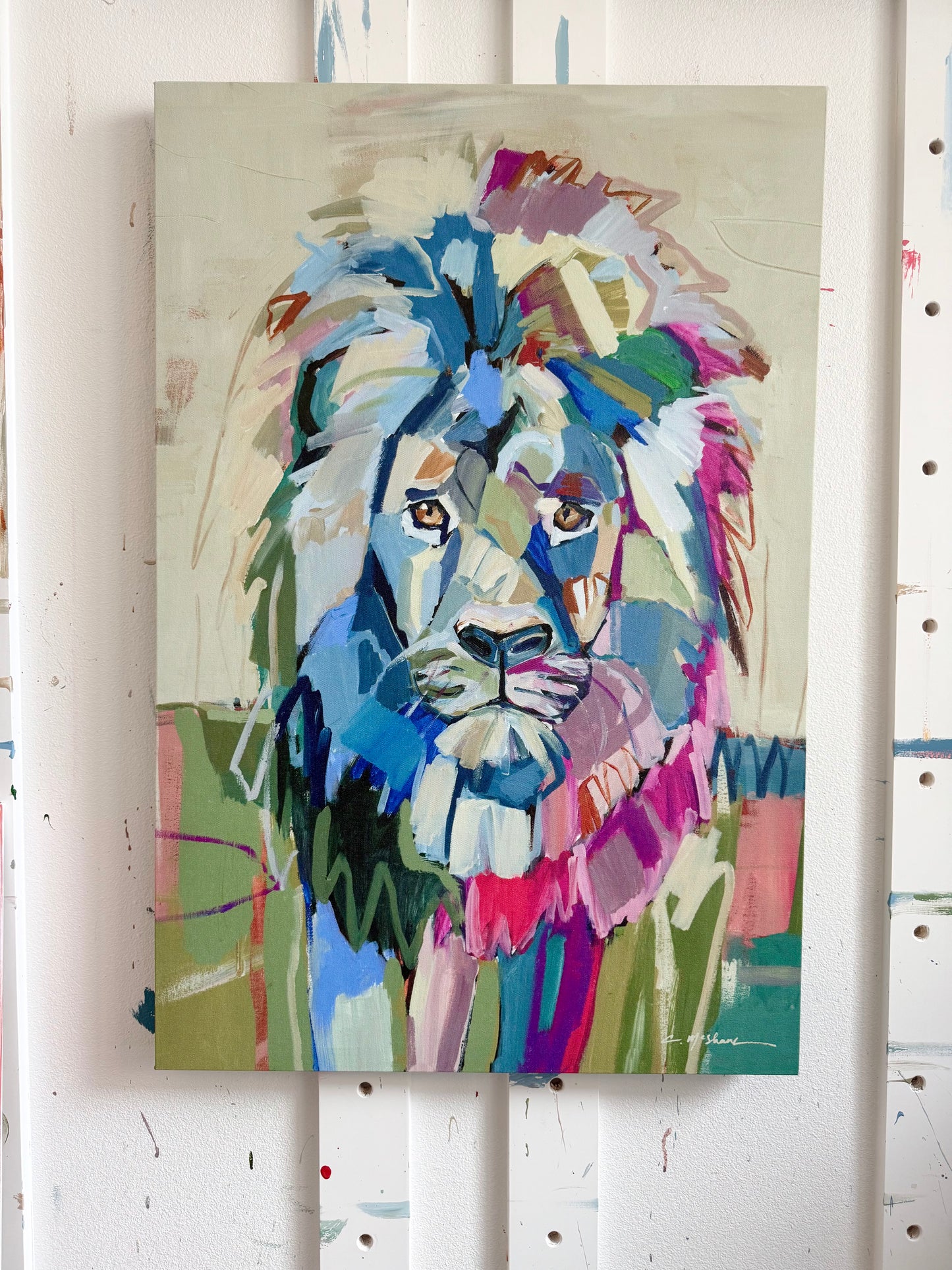 "The Noble Lion" canvas print