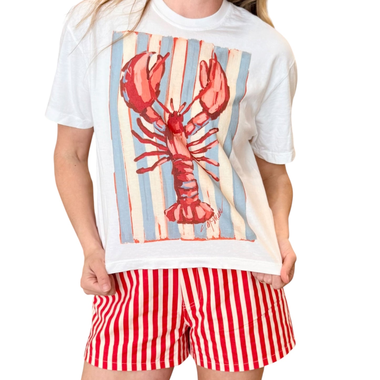 "Lobster Rollin'" Comfort Color Art-T-shirt