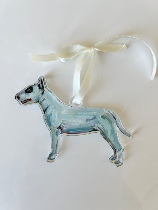 Bull Terrier Black Eye Patch (Ornament)