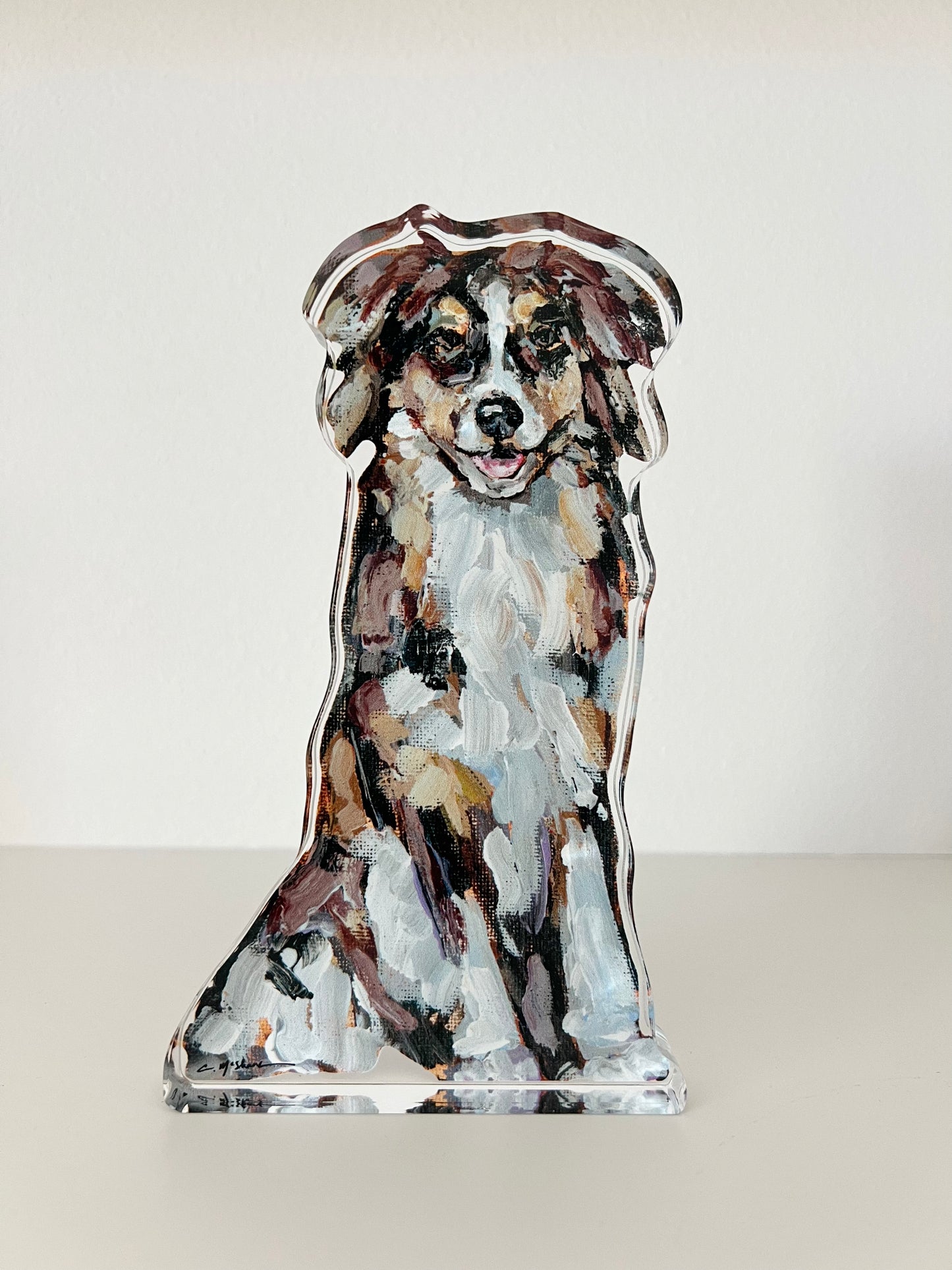 "Australian Shepherd Red" acrylic WHOLESALE