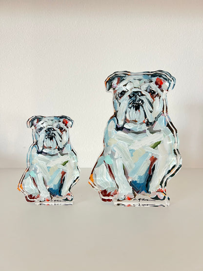 "Bulldog White" acrylic