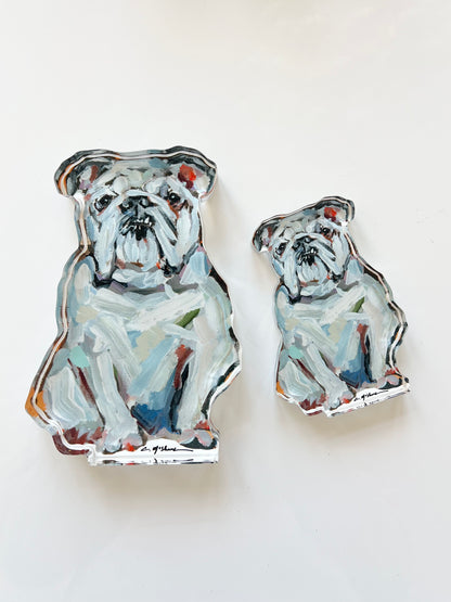 "Bulldog White" acrylic