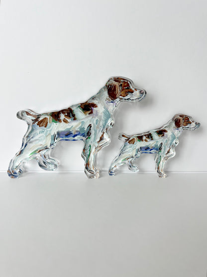 "Brittany Spaniel" acrylic