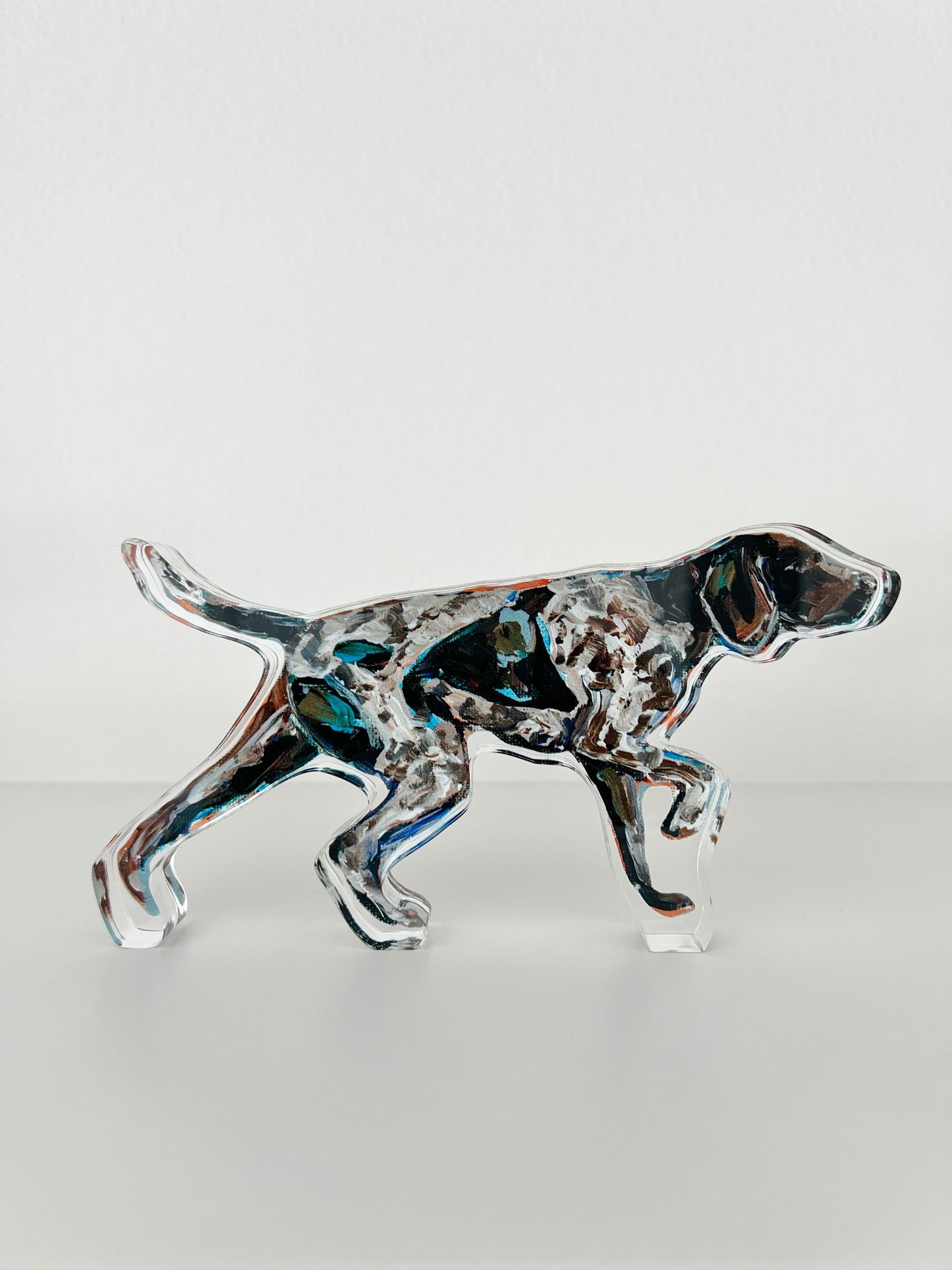 German Shorthair Pointer Pointing (Acrylic Cut Out)