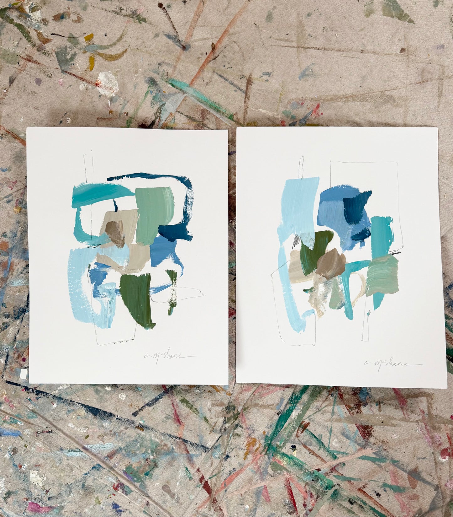 Original Abstract (Set of 2)