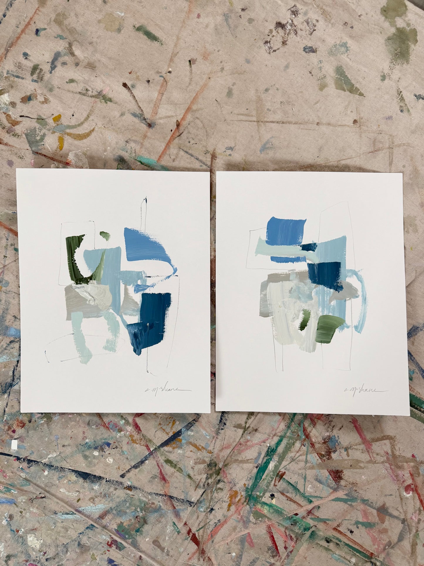 Original Abstract (Set of 2)