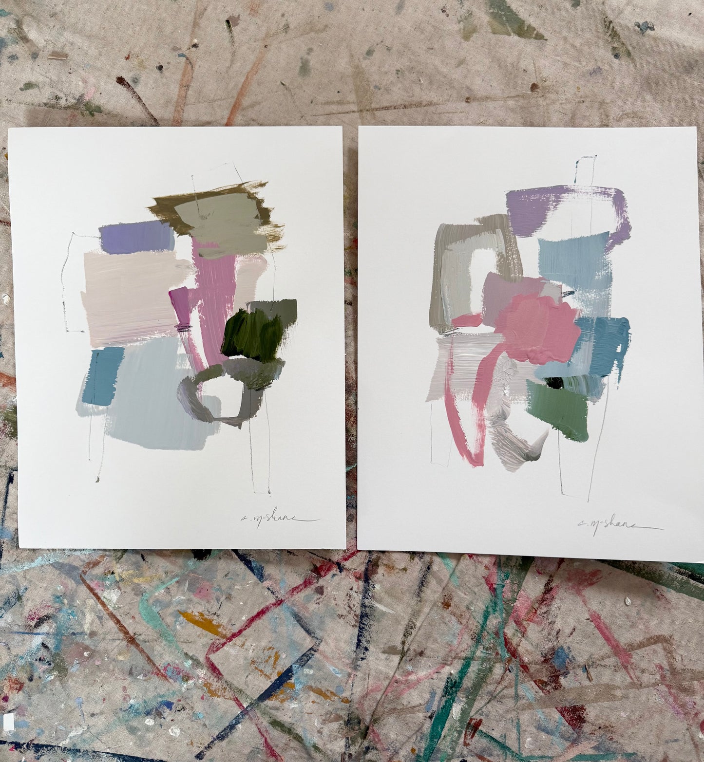 Original Abstract (Set of 2)