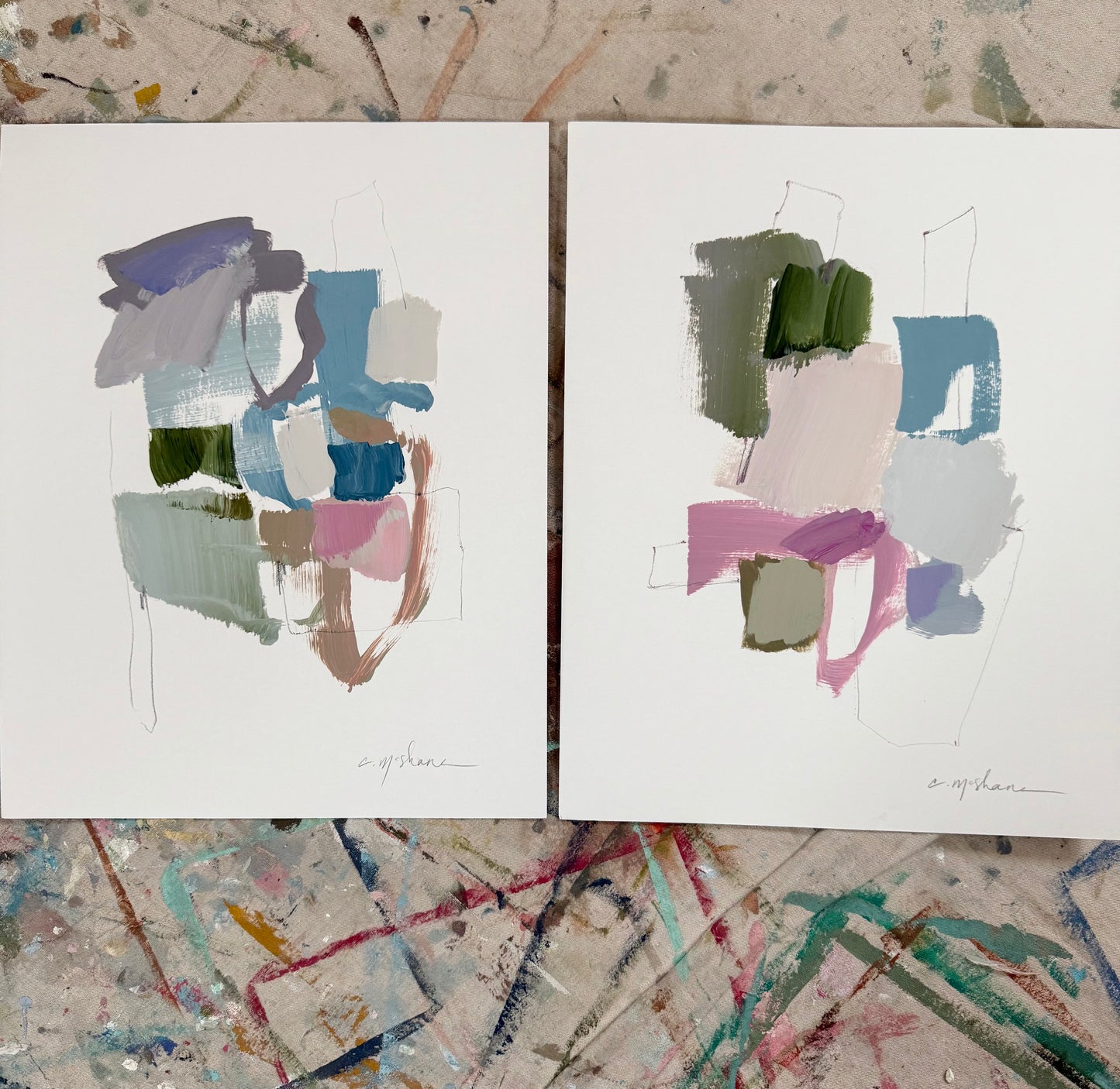 Original Abstract (Set of 2)