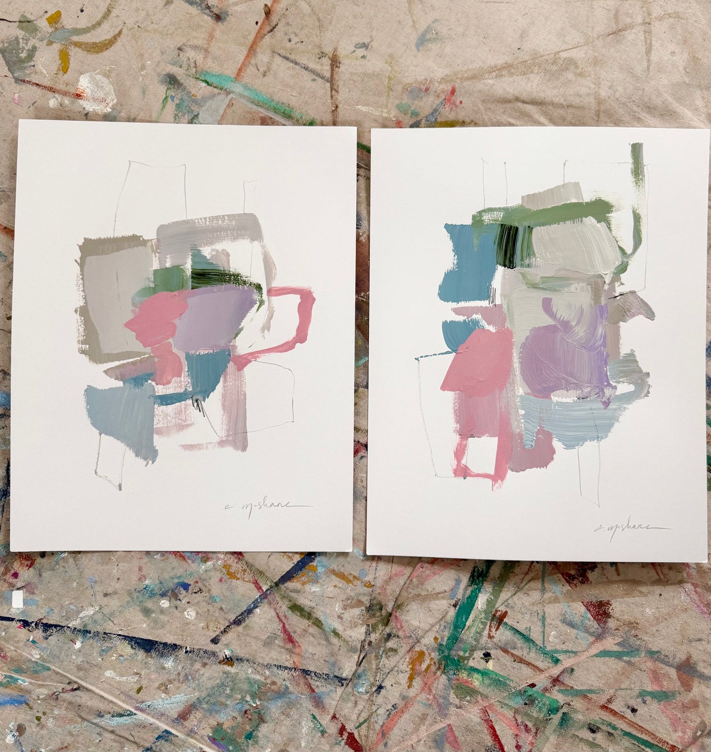 Original Abstract (Set of 2)