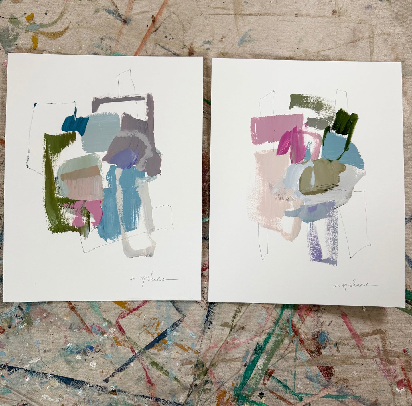 Original Abstract (Set of 2)