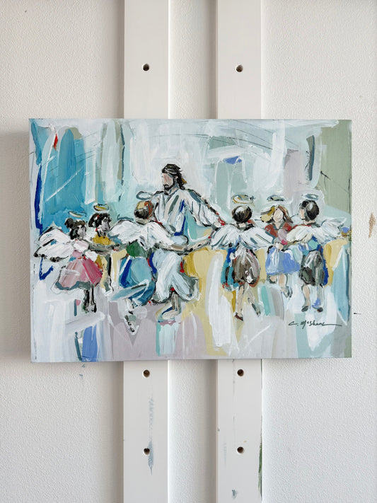 "Dancing With Jesus" 24X18 canvas print