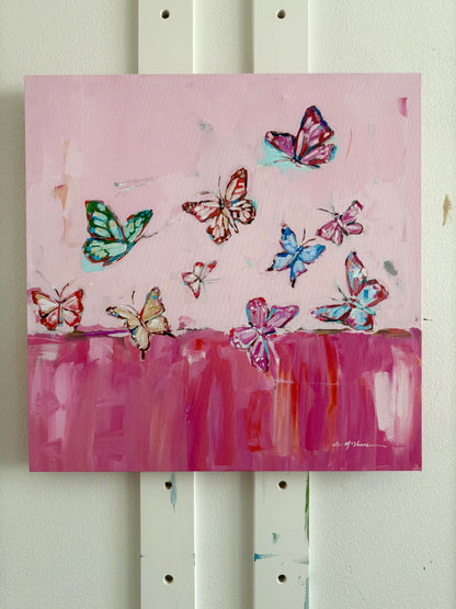 Butterfly 24X24 canvas print + 10X8 paper prints + acrylic mini