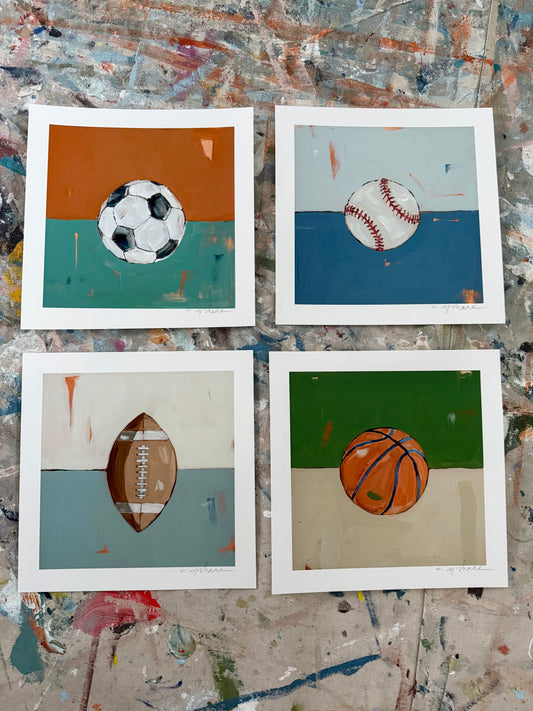 "All American Athlete" hand signed paper prints (set of 4)