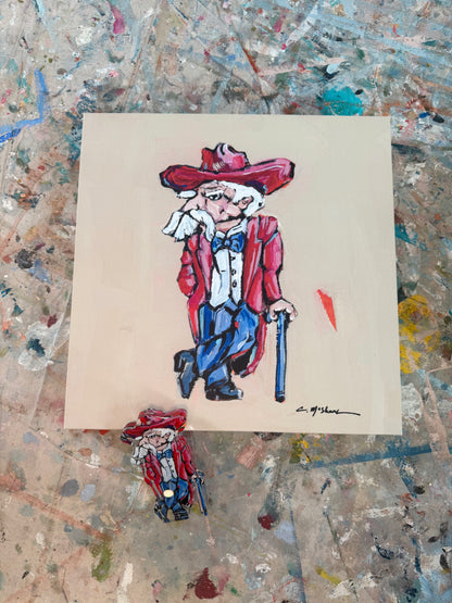 Ole Reb 12X12 canvas print + acrylic mini