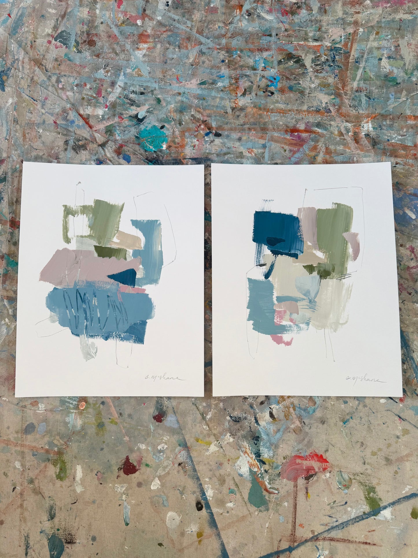 Original Abstract (Set of 2)