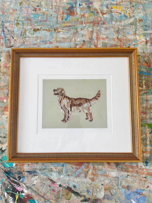 Golden Retriever Dark with frame