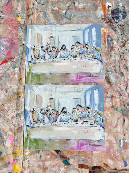 "Last Suppers" paper print pack of 2
