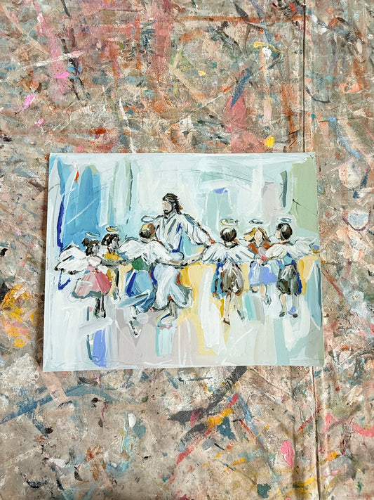 "Dancing With Jesus" 14X11 hand signed paper print