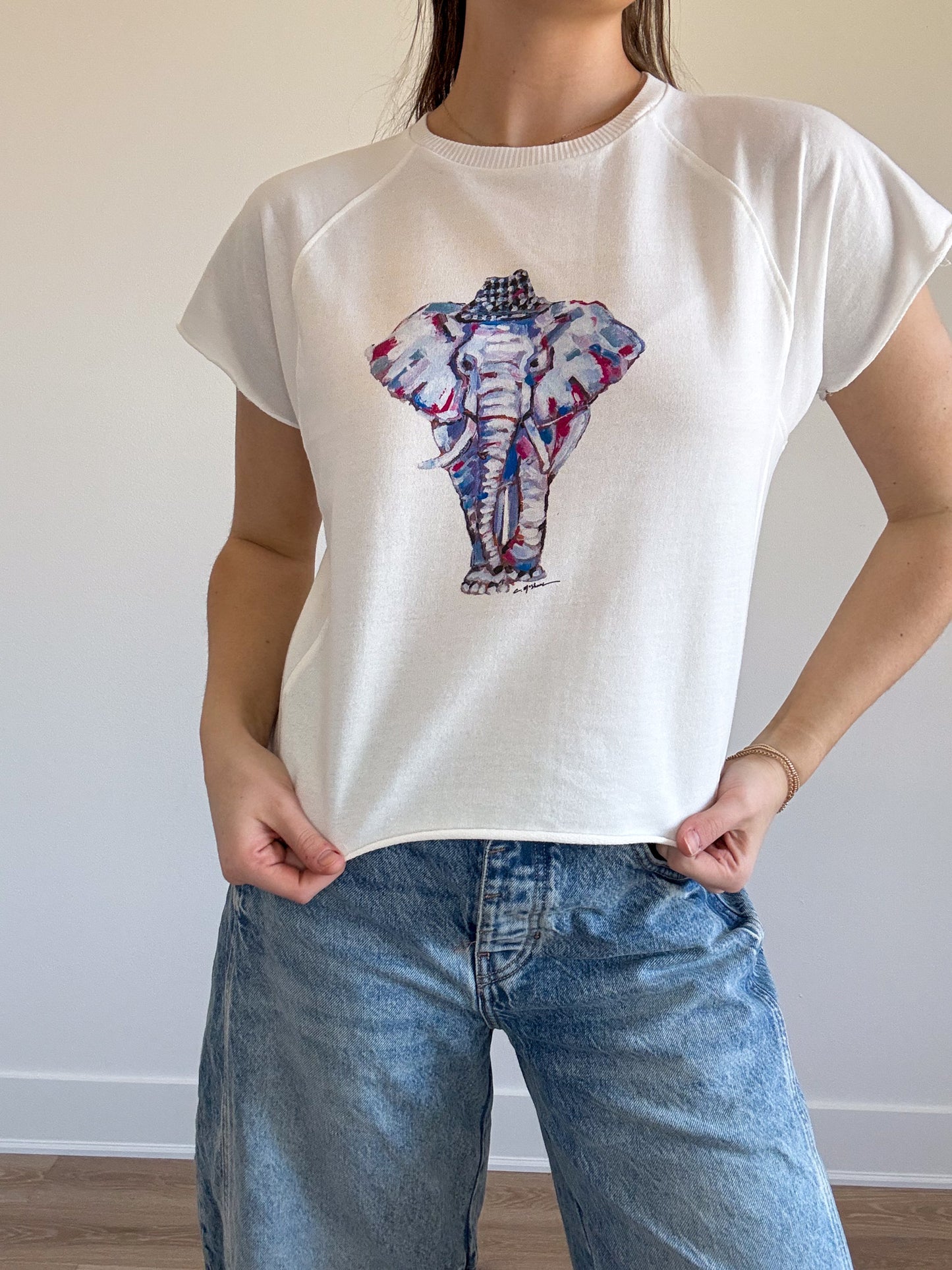 "Elephant" Edgy-Short Sleeve Shirt