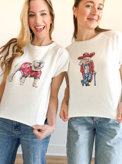 "Bulldog Red" Edgy Shirt WHOLESALE