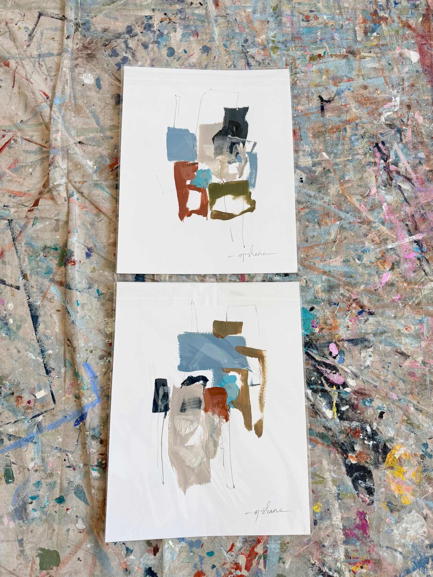 Original Abstract (Set of 2)