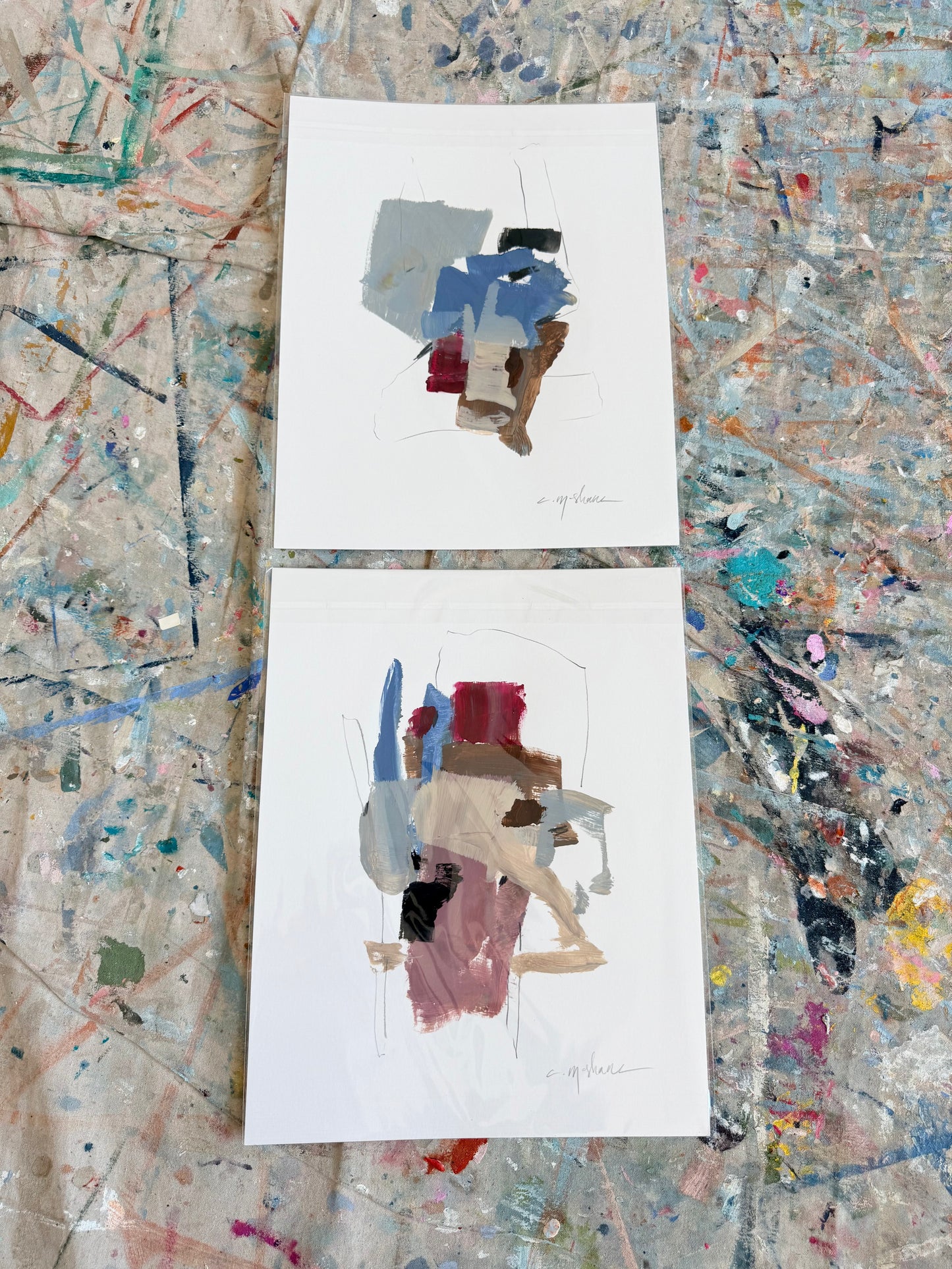 Original Abstract (Set of 2)